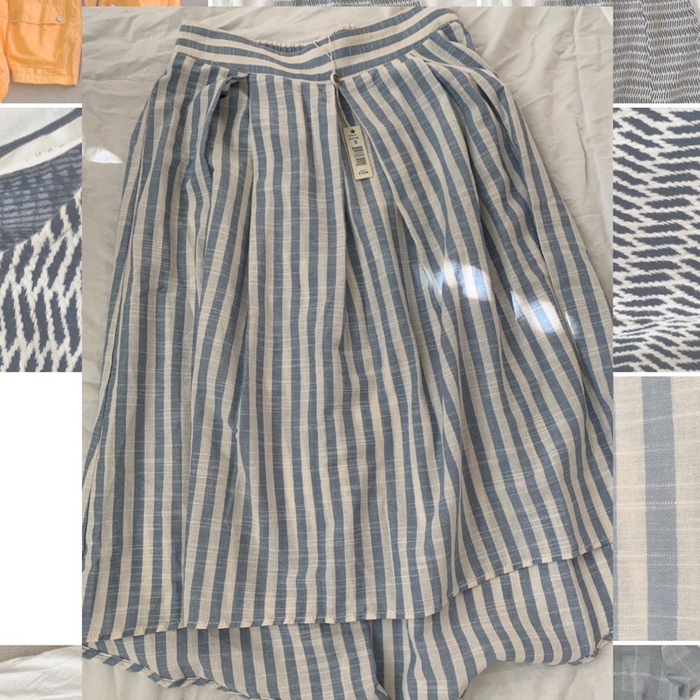 Blue and white skirt